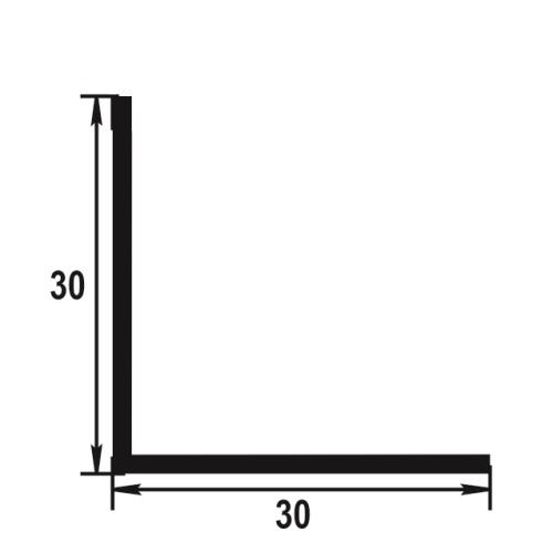 Угол отделочный ПВХ Lemal 30х30