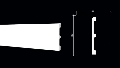 DD706F/Плинтус гибкий (80х13x2000мм)