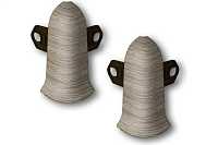 Наружный (внешний) угол с крепежом для плинтуса 70мм "Идеал Классик"