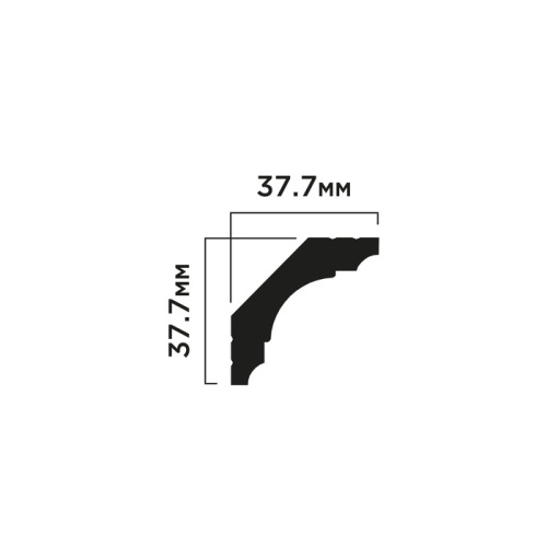 A53 Карниз ПОЛИСТИРОЛ HI WOOD 37,7мм х 37,7мм х 2,0м.