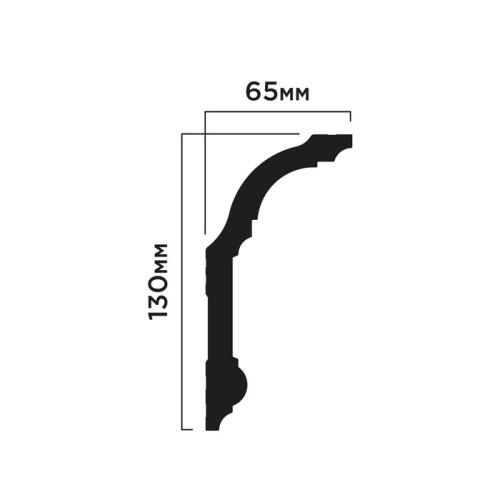 A130/L2101 Карниз ПОЛИСТИРОЛ HI WOOD 130мм х 65мм х 2,0м.